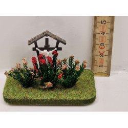 Lille bed med Jesus figur (brugt/som ny)