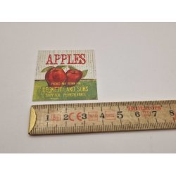 Frugt plakat / skilt i kraftig karton (nyt)