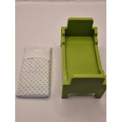 Lundby barneseng inkl sengetj (brugt)