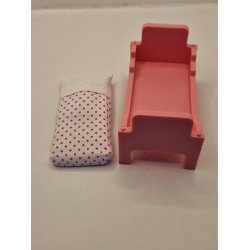 Lundby barneseng inkl sengetj (brugt)