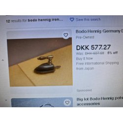 Bodo Hennig strygejern (brugt/som nyt)