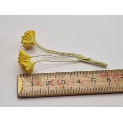 4 gule blomster (brugte)