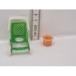 Potte stol/vogn I plastik (gammel)