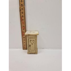 Natbord med marmorplade Gottschalk fra ca 1900 (antik)