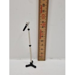 Mikrofon og stativ i metal (nyt)