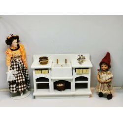 Krukke /skl i keramik til dukkehus scala 1:12 (ny)