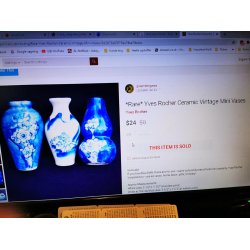 Vase i porceln (brugt)