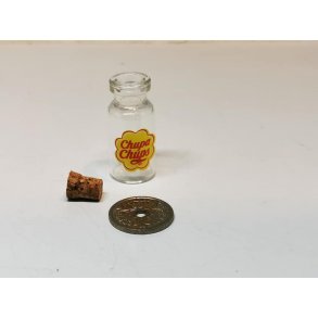 Glas krukke med kork lg (ny)