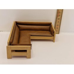 Lundby hjrnesofa (brugt/meget fin stand)