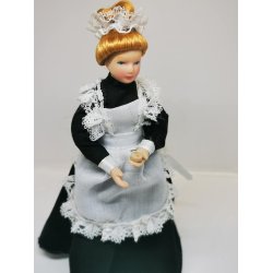 Knap lysbrun, i plastik 0,4 cm (ny)