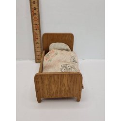 Seng i tr inkl sengetj (vintage) fra 1950erne