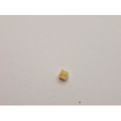 1 stk Gul "lege" klods i resin (hndlavet)