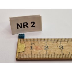 1 stk bl mikro "lege" klods i resin (hndlavet)