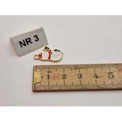 Juletrs pynt/smykke vedhng i metal (nyt)