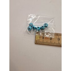 6 stk Glimmer perler/kugler (nye)