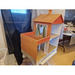 Rdt murstens hus med kkkenbord og altan (brugt) SENDES IKKE