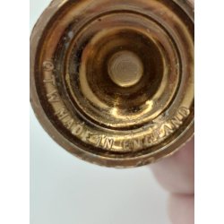 Stor 3 armet lysestage i kobber. OTW handmade in England inkl lys (vintage) H 6,3 cm