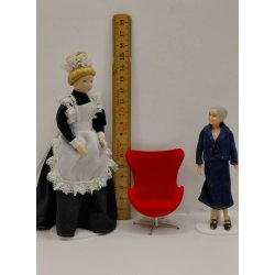 �gget i r�d skala 1:16/18 Arne Jacobsen Minimii (udstillings model) i original emballage. 