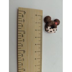 1 stk Mickey Mouse kage i resin (ny)