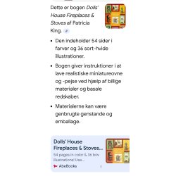 Dollhouse Fireplaces and Stoves DIY Bog om pejse og kaminer. P� engelsk  (brugt/som ny)