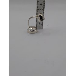 Bordlampe i metal (brugt med nyt batteri)