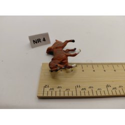 1 stk meget lille hest i plastik (brugt) 1:48