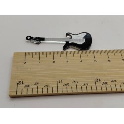 1 stk flad el guitar (ny) 1:16/1:18 M�l 5,2 x 1,5 x 0,2 cm
