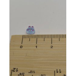 1 stk Meget lille kanin hoved i plastik (nyt)