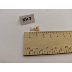 Meget lille pynte kanin i resin (ny)