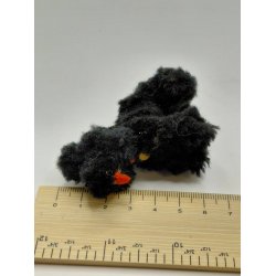 Sort puddelhund (vintage/h�ndlavet)