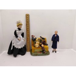 Vagabond p� b�nk med �l og  hund (vintage)