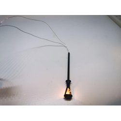 Lille gadelampe uden stik til 4 volt