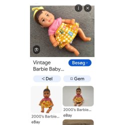 Baby dukke. Barbie fra omkring �r 2000 (brugt/fin stand)