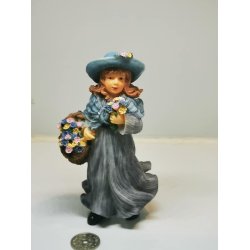 Blomster pige i resin (ny)