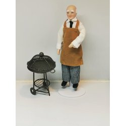 Reutter havegrill i metal til dukkehus scala 1:12 (ny)