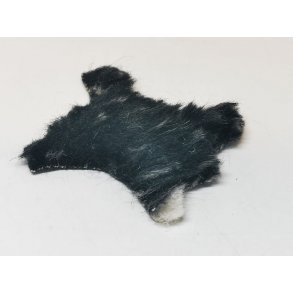 Tppe i kunstpels (hndlavet) 6,5 x 5,5 cm