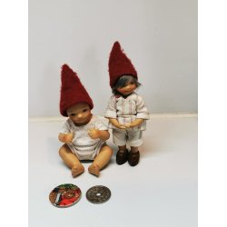 Julebamse platte miniature (gammel)