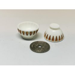 Skl i plastik m guld (ny)