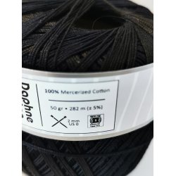 Sort Garn til miniature strik/hkling (nyt)