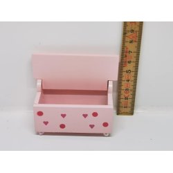 Bnk med opbevaring til dukkehus scala 1:12 (brugt)