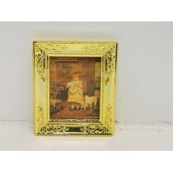 Billede af pige og hund (nyt