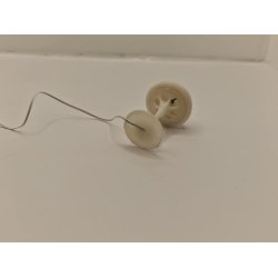 Bordlampe "a la Verner Panton" i plastik til dukkehus scala 1:12 (hndlavet) 