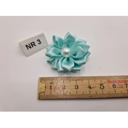 Rosette med perle (ny)  4 cm