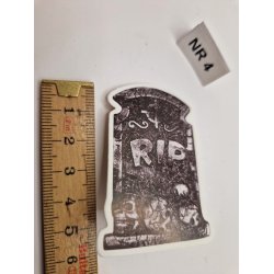 Gravsten i kraftig karton. Hjde ca 6 cm (ny)