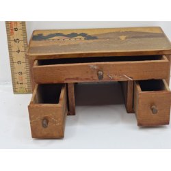 Skrivebord i tr (vintage)