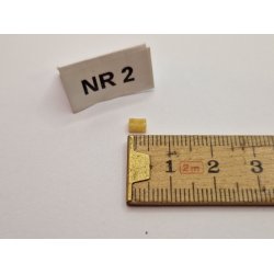 1 stk Gul "lege" klods i resin (hndlavet)