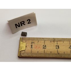 1 stk mrke gr/brun "lege" klods i resin (hndlavet)