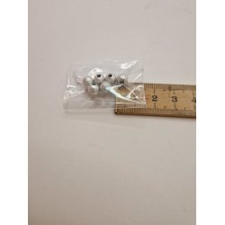 6 stk Glimmer perler/kugler (nye)