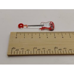 1 stk flad el guitar (ny) 1:16/1:18 M�l 5,2 x 1,5 x 0,2 cm