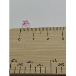 1 stk Meget lille kanin hoved i plastik (nyt)